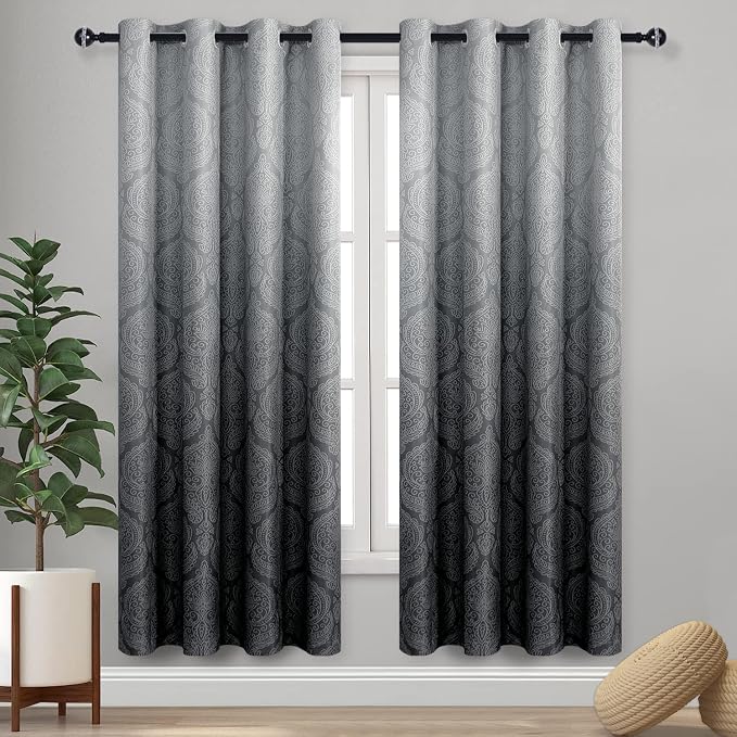 DWCN Ombre Blackout Curtains for Bedroom by DWCN