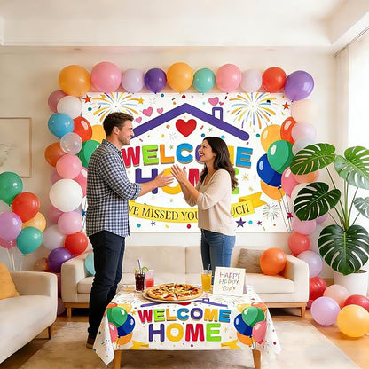 Welcome Home Banner Backdrop 6x4ft We Missed You Sign | Photography Background - Image 6