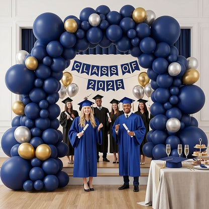 114pcs Navy Blue Balloons, 18 12 10 5 inch Balloons | Garland Arch kit - Image 3