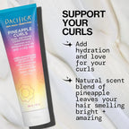 Pacifica Pineapple Curls Shampoo & Conditioner Set – Curl Defining Hair Care for Curly & Coily Hair, Enhances Bounce & Reduces Frizz Sulfate Free Clean Beauty Vegan & Cruelty-Free Dermatologist Tested