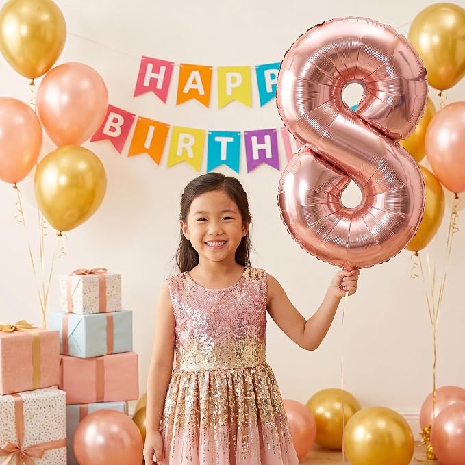 YPSelected 32 Inch Large Foil Helium Number Balloon Birthday Wedding Party 0-9 - Image 2