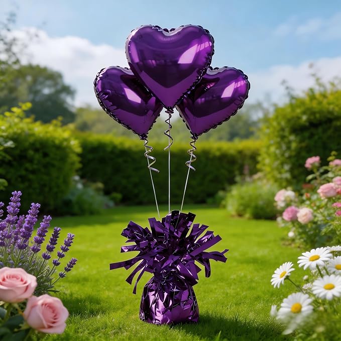 Balloon Weights Dark Purple 6Pcs | Perfect - Image 7