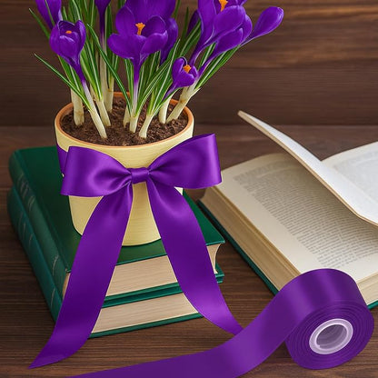 1 1/2In 30Yards Dark Purple Ribbon - Image 6