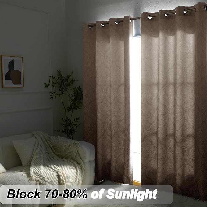 DWCN Ombre Blackout Curtains for Bedroom - Image 7
