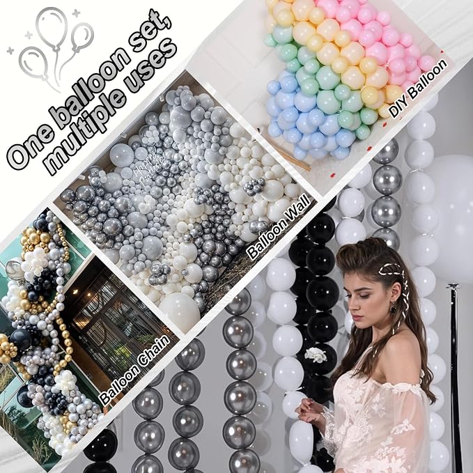 Silver Link Balloons, Quick Linkable Balloon - Image 3