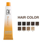 GK HAIR 10 LIGHTEST PLATINUM BLONDE Hair Color Cream Tube 3.4 Fl Oz + 20 Volume Developer 5 Fl Oz - Professional Permanent Long Lasting Toner Dye