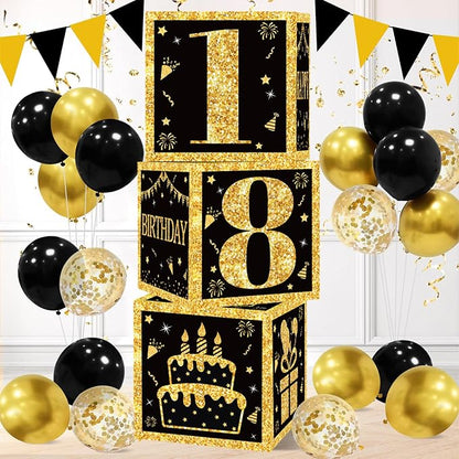 DataMoon 18th Birthday Decorations Boxes by DataMoon