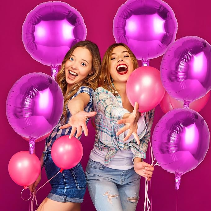 20 Pcs Round Shaped Balloons, 18 Inch Round Foil Balloon, Giant Round Mylar - Image 7