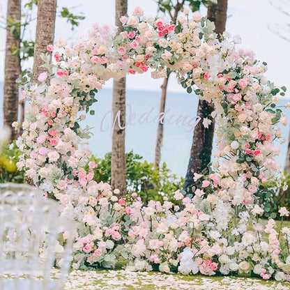 Round Backdrop Stand 5FT Gold Metal Circle Balloon Arch Frame | Metal Circle - Image 8
