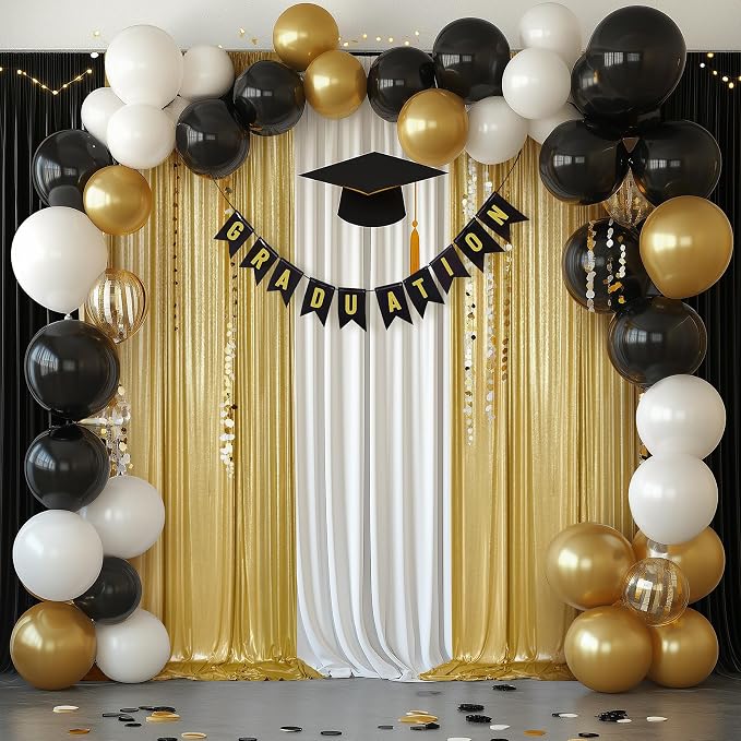 Outpain Thick 40 ft x 10 ft Gold Sequin Backdrop Curtain - Image 8