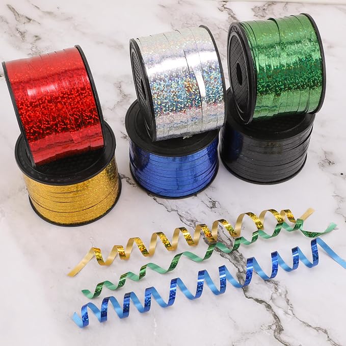 100 Yards Curling Ribbon-Balloon 6PCS Ribbon-Balloon String - Image 3