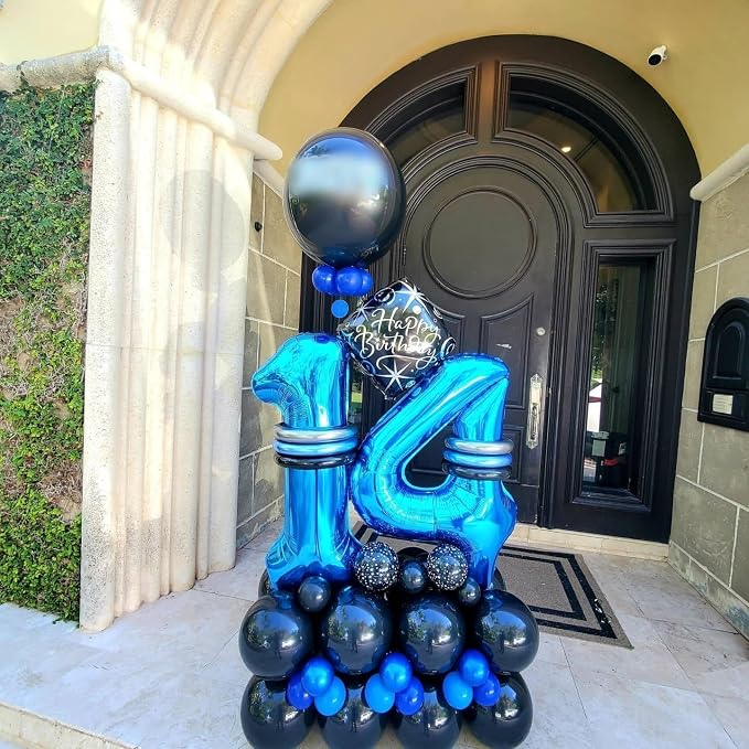Number Balloons Blue 4 Balloon 40 inch - Image 2