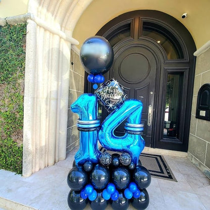 Number Balloons Blue 4 Balloon 40 inch - Image 2