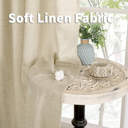 YoungsTex Linen Curtains 80 Inch Length - Image 6