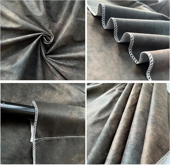 6.5x10ft Dark Brown Mottled Texture Photography Backdrop - Image 5
