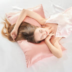 BEDELITE Satin Pillowcase for Hair and Skin, Super Soft Similar to Silk Pillow Cases 4 Pack with Envelope Closure, Cooling Pillowcases for Women Men (20"x30" Queen Size, Coral)