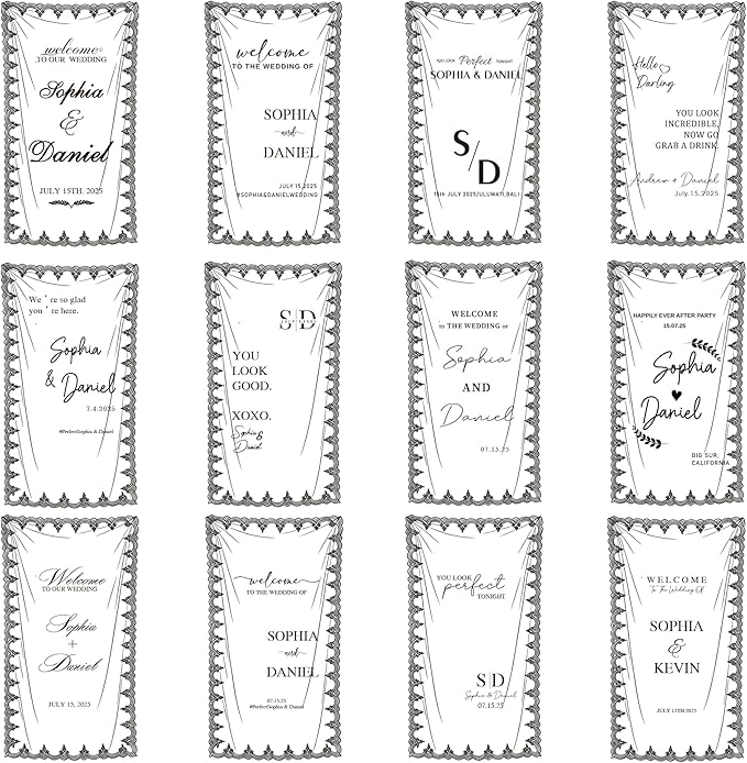Personalized Wedding Welcome Sign – Custom Tulle Fabric Banner - Image 5