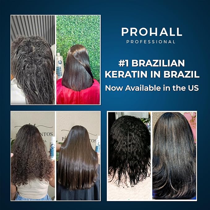 Brazilian Keratin Treatment Blowout Complex-PROHALL SELECT ONE 4.05 oz-Formaldehyde Free Keratin Hair Treatment-Queratina Brasileña Keratina Para Alisar el Pelo Sin Formol-Pack of 2