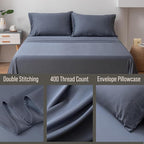 Bella Coterie | Luxury Bamboo Viscose King Size Pillowcase Set | 100% Organically Grown | Ultra Soft | Cooling | 2 Pcs [Slate Blue]