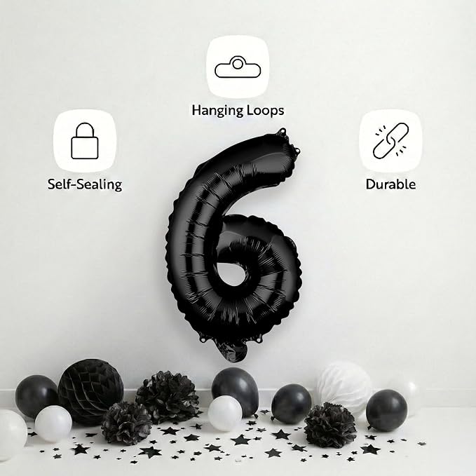 Restaurantware Balloon 1 Pack of Mylar Hanging Reusable Self-Sealing Balloons - Image 4
