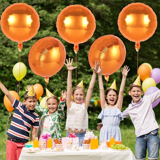 20 Pcs Round Shaped Balloons, 18 Inch Round Foil Balloon, Giant Round Mylar - Image 6