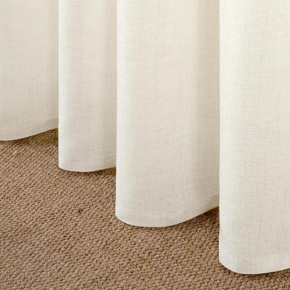 YoungsTex Ivory Linen Curtains 80 Inch Length - Image 8