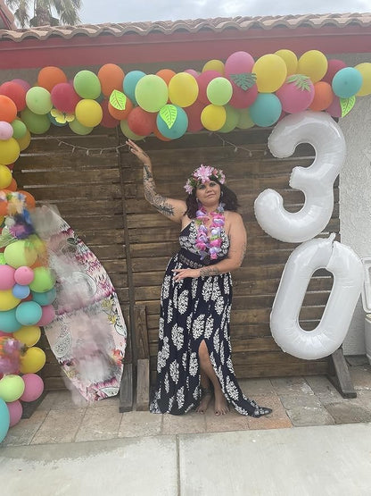 0 Balloon 40 inch White Number Balloons - Image 2