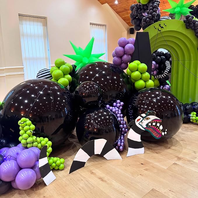 6 Pcs Giant Metallic Party Balloons, Birthday Wedding Halloween Party - Image 3