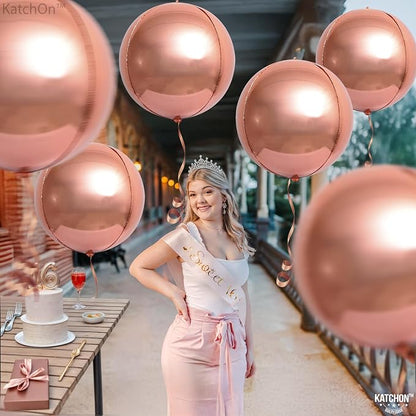 KatchOn Giant Rose Gold Balloons - Image 5