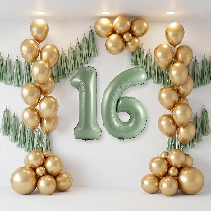 YPSelected 32 Inch Large Foil Helium Number Balloon Birthday Wedding Party 0-9 - Image 3