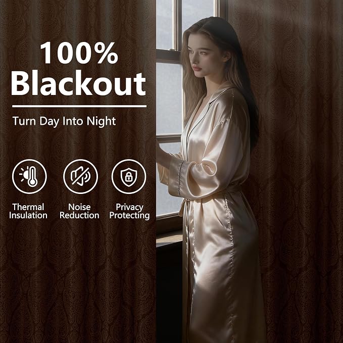 DWCN Full Blackout Curtains for Bedroom - Image 4