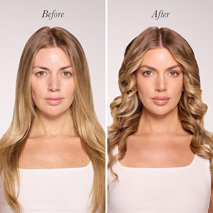 L'ANGE HAIR Le Duo Standard 360° Airflow Styler | 2-in-1 Curling Wand & Titanium Flat Iron Hair Straightener | Professional Hair Curler with Cooling Air Vents | Dual Voltage & Adjustable Temp (Blush)