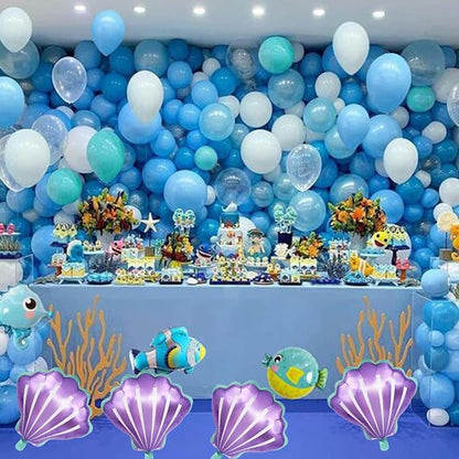 Sea Shells Balloons Multi-color Sea Shells Foil Mylar Balloon - Image 3