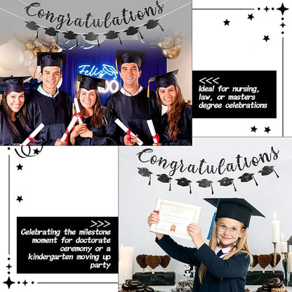 2026 Graduation Banners Party Decorations, Glitter Congratulations - Image 4