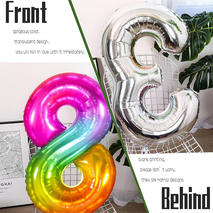 Number Balloon | Number 8 Balloon - Image 3
