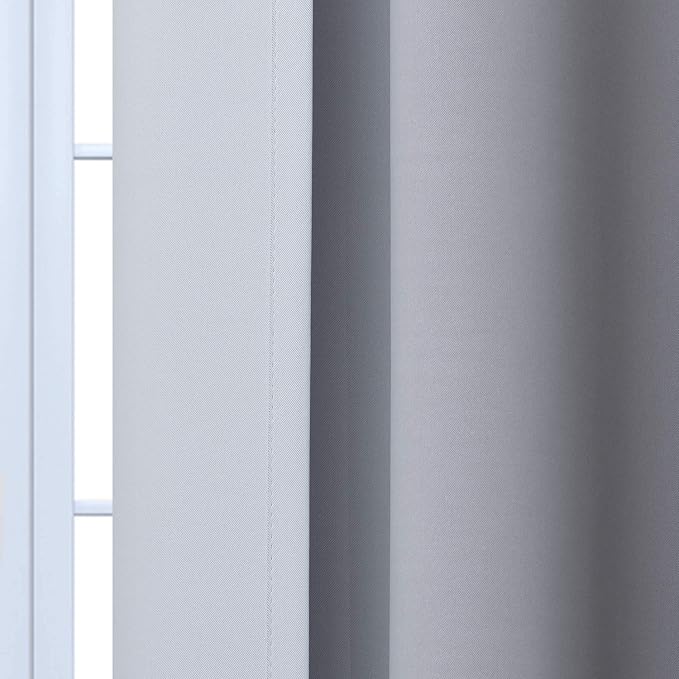 Yakamok Ombre Curtains Black and Greyish White - Image 7