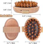 OWIIZI Wooden Scalp Brush Massage Body Tools, Wood Massager for Head Hair Growth Belly Fat Cellulite Multi Functional Air Cushion Massager for Men Women Elder