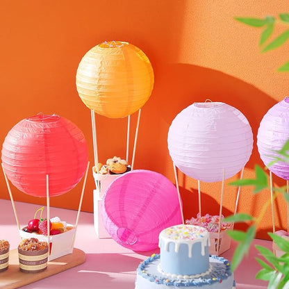 24 Set Hot Air Balloon Table Centerpieces Baby Shower Party Decoration Paper - Image 5