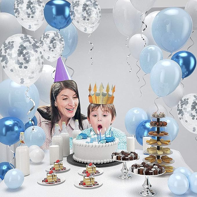 Blue and White Balloons Garland Arch Kit - Image 8