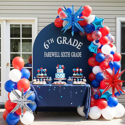 RUBFAC Red White and Blue Balloon Arch Kit, 4th of July Balloons Patriotic - Image 6