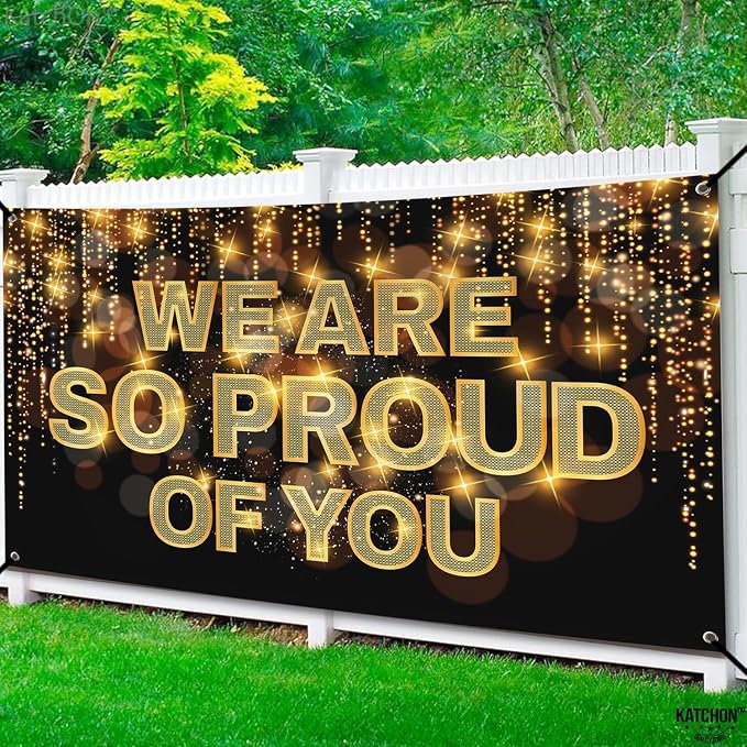 KatchOn We Are So Proud of You Banner 72x44 Inch | Graduation Decorations 2026 - Image 8