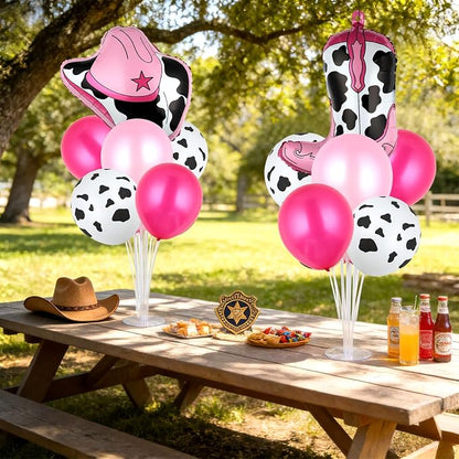 Cowgirl Party Balloons Stand Kit 2 Sets - Image 4