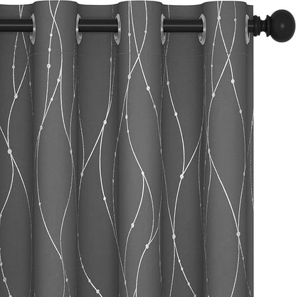 Deconovo Living Room Curtains 108 Inch Long, Thermal Insulated, Room Darkening by Unknown