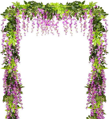 Lvydec Wisteria Artificial Flowers Garland by Lvydec