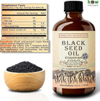 Ethiopian Black Seed Oil 16oz – Extra Strength 3x Thymoquinone – 100% Pure Cold-Pressed Nigella Sativa – Immune, Joint, Hair and Skin Support