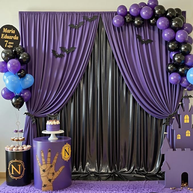 10ftx10ft Shimmer Black Sequin Backdrop Curtain - Image 6