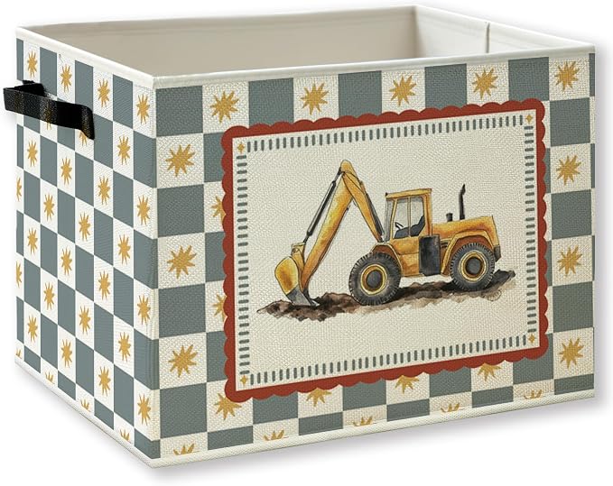 Excavator Truck Boy Nursery Storage Basket by KSDUT