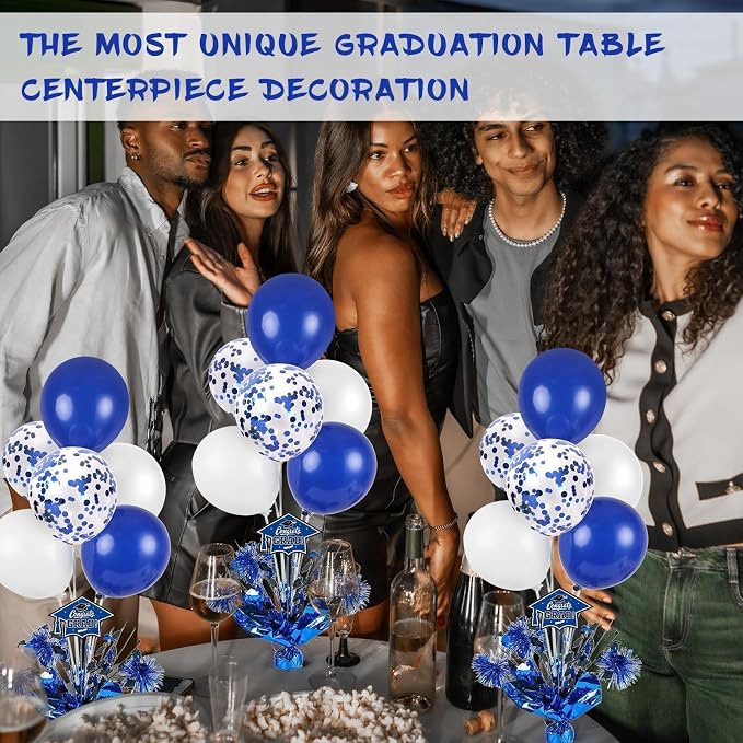 4 PCS Graduation Centerpieces for Tables Balloons Stand Holder Kit College - Image 6