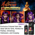 Temporary Hair Spray Color for Kids Women - One-Time Use Green Hair Spray, Vegan and Cruelty-Free Semi-Permanent Hair Color Dye (120ML, Purple)