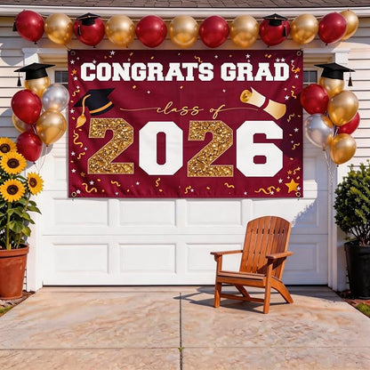 Class of 2026 Graduation Banner 47x67" - Image 2